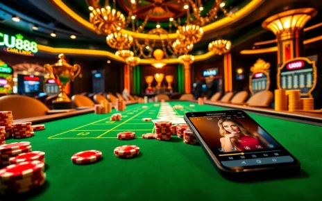 Exciting gaming experience at UU88 with vibrant poker and casino elements.