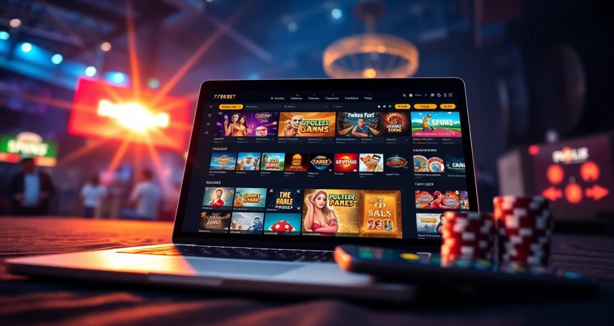 Experience the excitement of 789BET online gambling with dynamic games displayed on modern devices.
