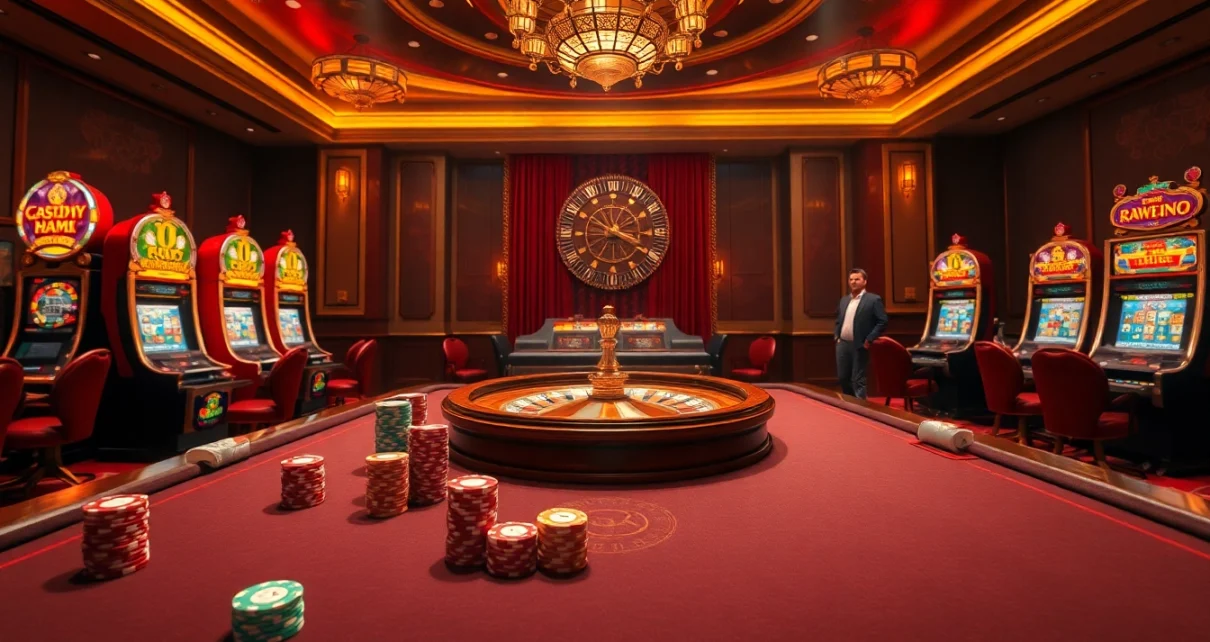 New88 players enjoy exciting table games and slots in a vibrant casino atmosphere.