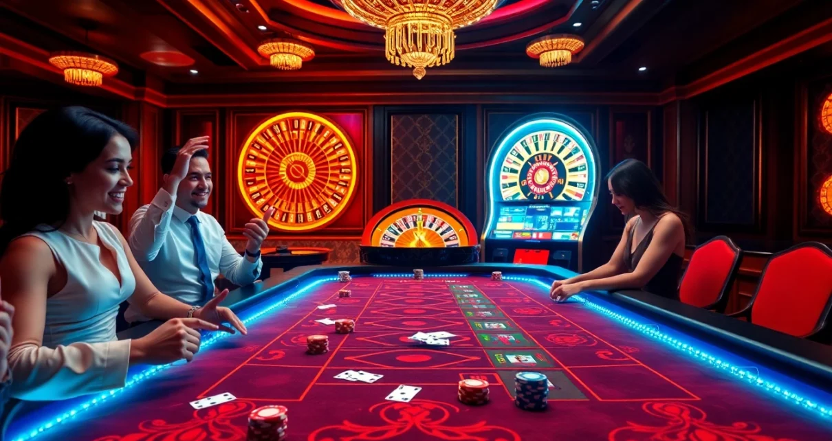 Experience the thrill of gambling at Vipwin with vibrant casino tables and exciting games.