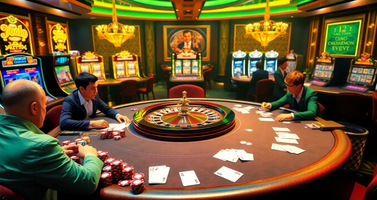 Experience the thrill of high-stakes gambling at the DH88 poker table with chips and cards.