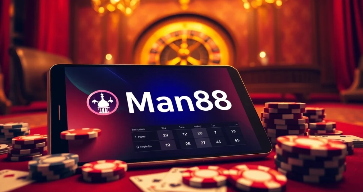 Experience the thrill of online gambling at Man88 with an exciting casino interface.
