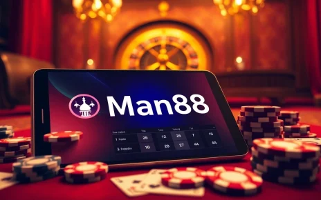 Experience the thrill of online gambling at Man88 with an exciting casino interface.