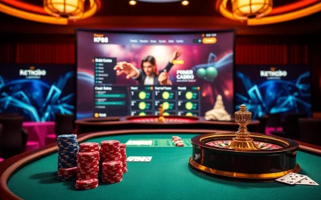 Engage in thrilling KP88 casino action with vibrant poker chips and illuminated roulette.