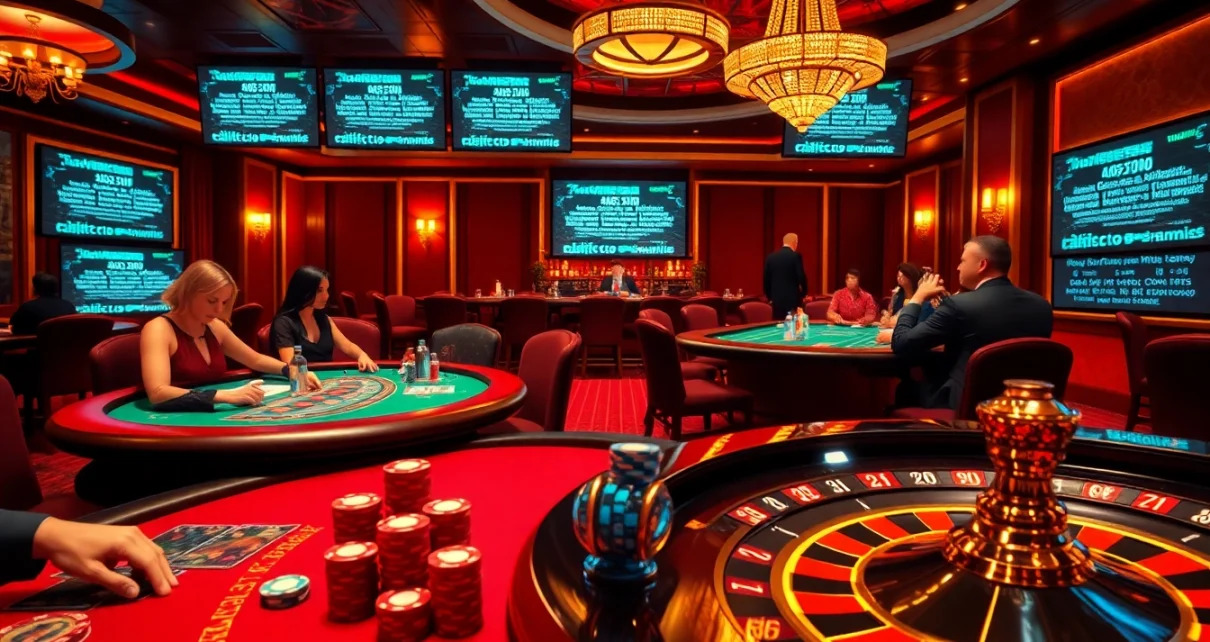 Engaging poker players in a luxurious setting reflecting the original hidden wiki theme.