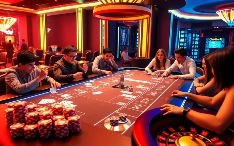 Gambling action at a luxurious mk8 casino table with vibrant players and classic elements.