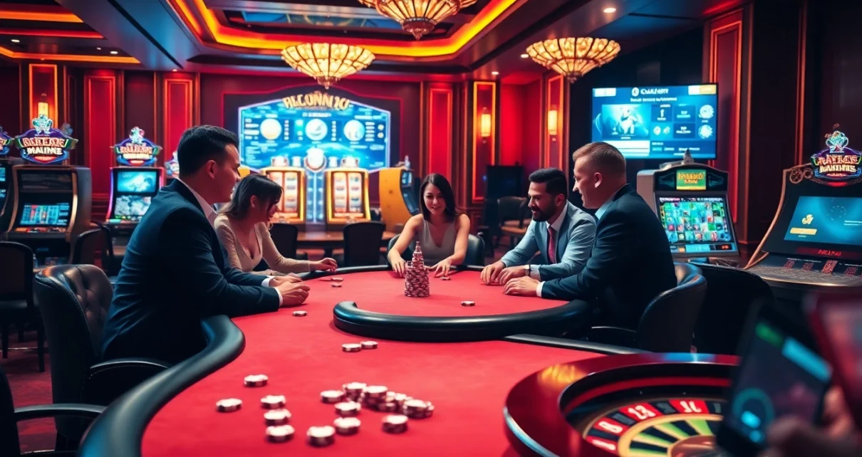 Trải nghiệm các trận cược cao tại 24kclub với bàn casino sống động và máy đánh bạc hấp dẫn.