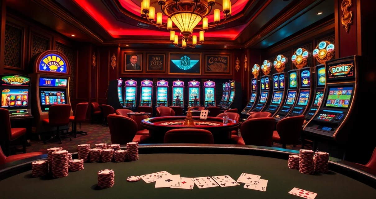 Experience luxury gambling at https://bet88fun.net/ with chips and cards on a vibrant casino table.