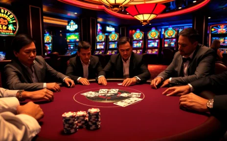 Experience high-stakes action in a luxurious casino setting at 98Win.