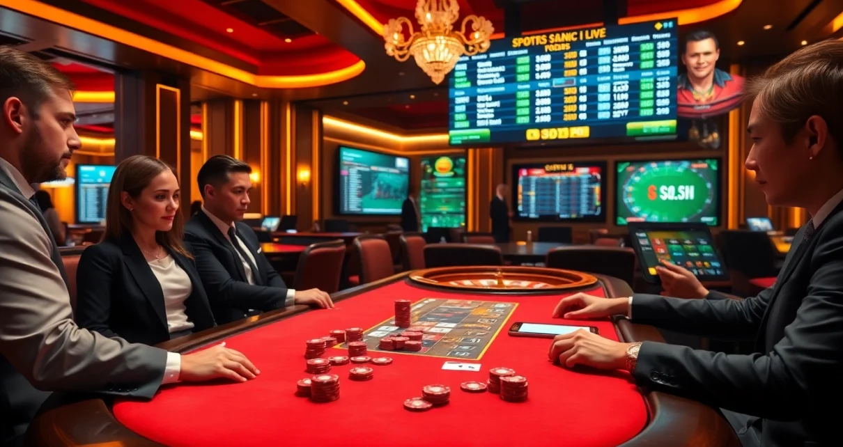 Experience the excitement at cổng game okfun with high-stakes poker and dynamic betting.