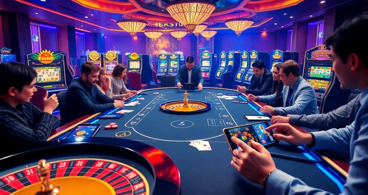 Players enjoying an engaging game of poker in the EK333 online casino environment.