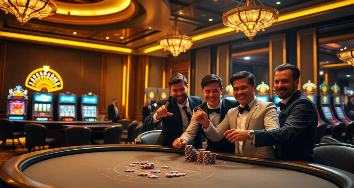 Experience the luxury of Clube VIP HHBET with elite players enjoying high-stakes games.