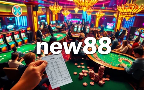 Players experiencing high-stakes excitement at new88 casino's vibrant gambling scene.