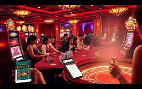 Intense gameplay at 8xbet with vibrant casino elements and players enjoying their experience.
