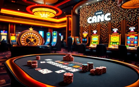 KP88 players enjoying high-stakes poker with vibrant chips and cards at a luxurious casino.