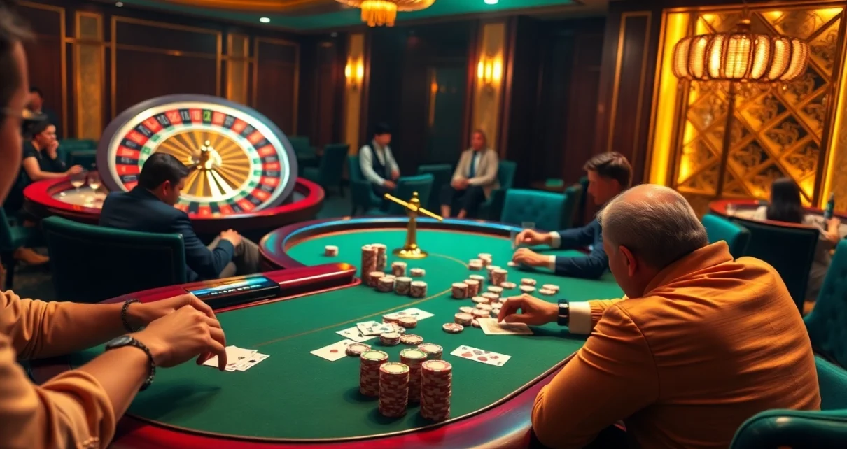 Experience high-stakes poker excitement at 79king with luxurious casino visuals.