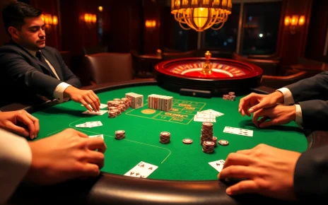 Experience the thrill of gambling at https://kk55.fit/ with an exciting casino scene showcasing players at a vibrant gaming table.