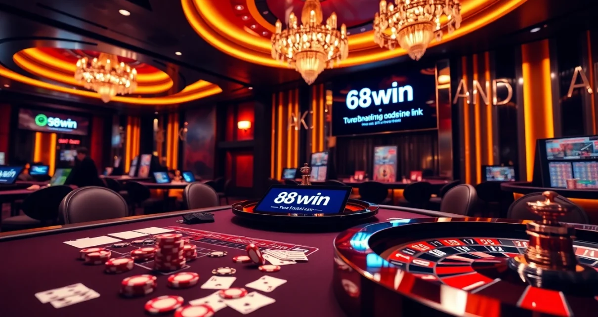 Experience the thrill of gaming at 68win link with vibrant casino tables and excitement.