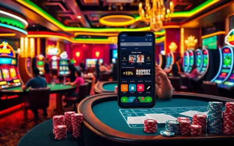 Cảnh sinh động nổi bật trải nghiệm ứng dụng Bet VIP với các yếu tố casino sôi động.