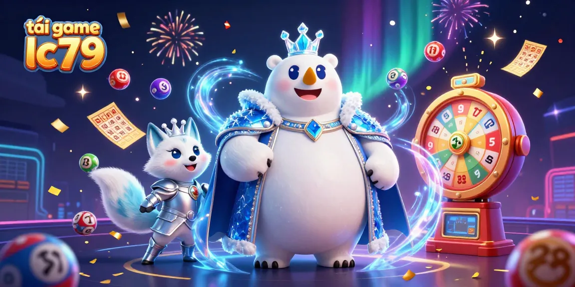 Chơi slot tại tải game lc79 với các quả bóng lô tô đầy màu sắc và hiệu ứng tiệc tùng sinh động.